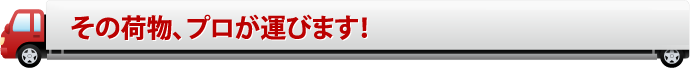 その荷物、プロが運びます！